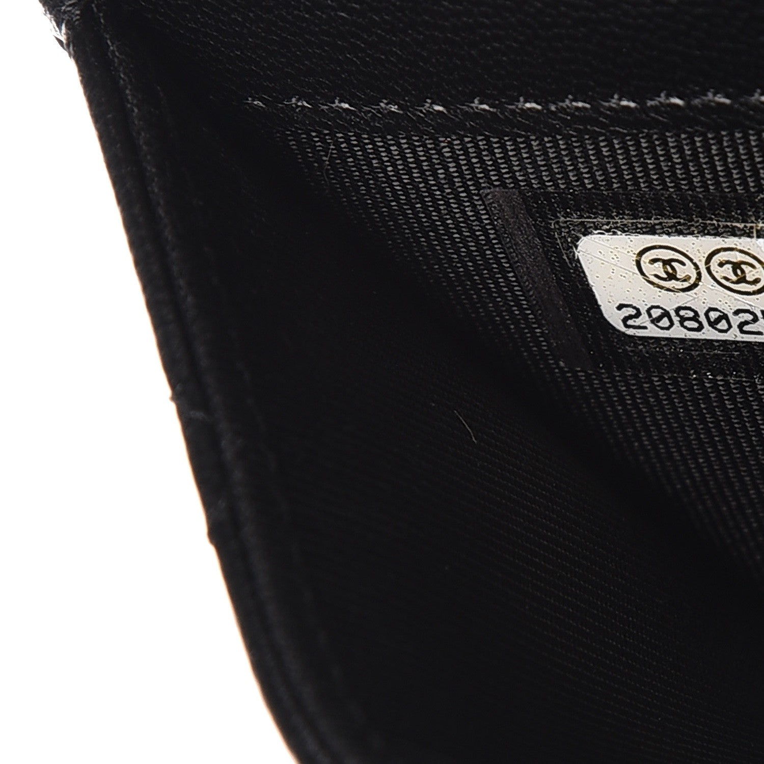 Chanel Lambskin Quilted Flap Card Holder Black 7 of 8