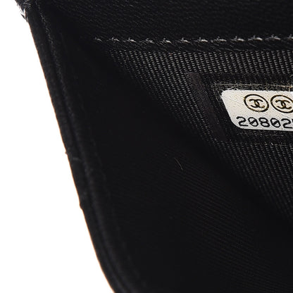 Chanel Lambskin Quilted Flap Card Holder Black 7 of 8
