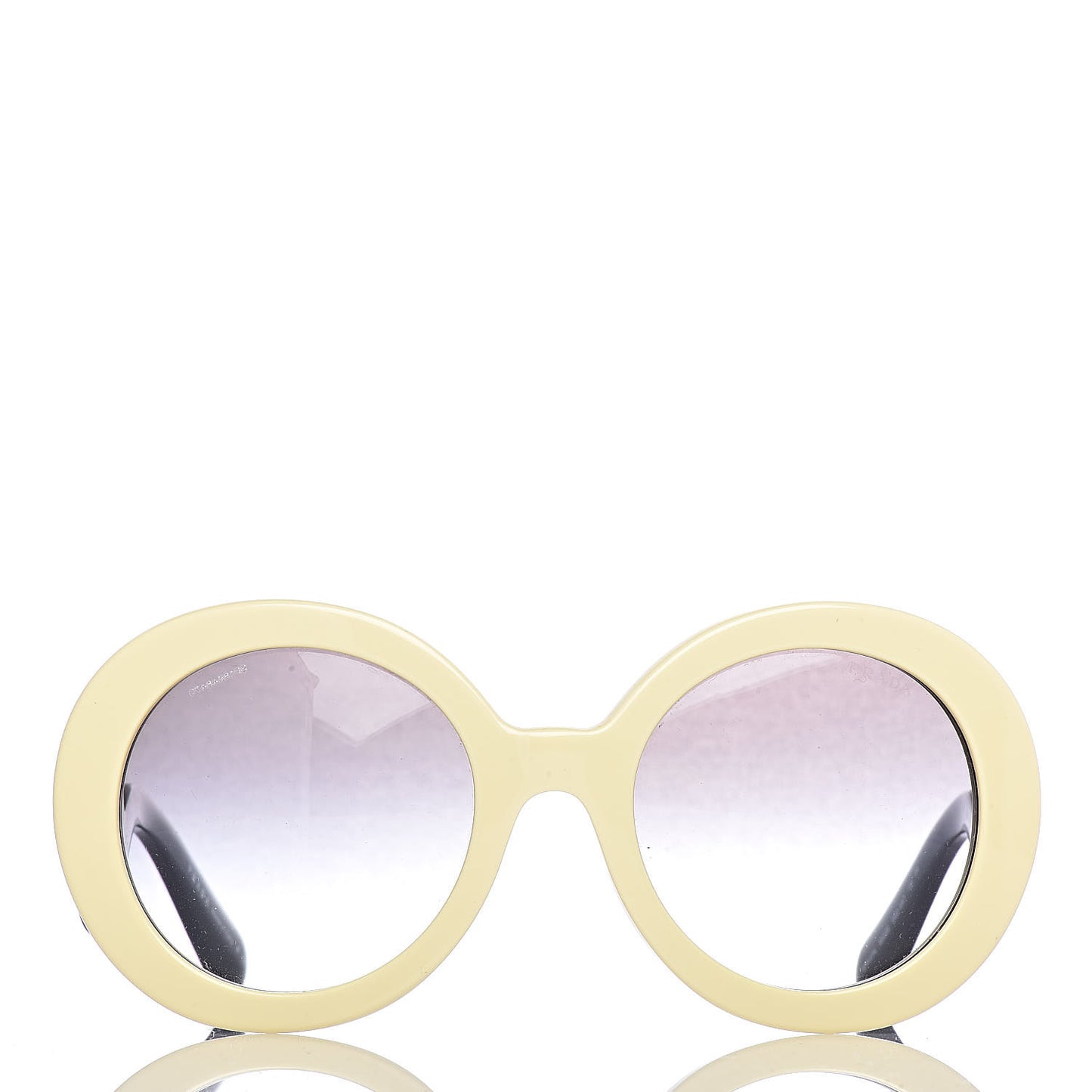 Baroque SPR 27N Round Sunglasses Ivory
