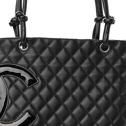 Chanel Calfskin Quilted Large Cambon Tote Black 8 of 10