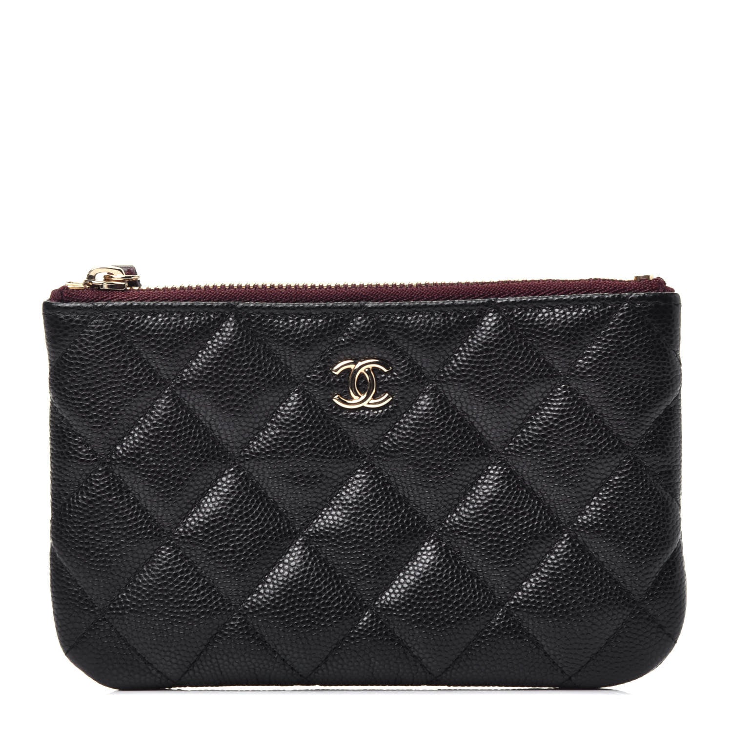 Chanel Caviar Quilted Small Cosmetic Case Black 1 of 8