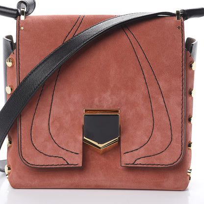 Jimmy Choo Suede Lockett XB Crossbody Bag Coral 8 of 8