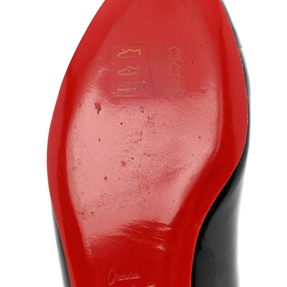 Christian Louboutin Patent Croisette Peep Toe Flats 36.5 Black 10 of 11