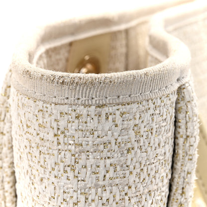 Chanel Lurex Boucle Small Deauville Tote Ivory 14 of 16