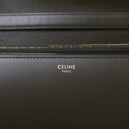Celine Box Calfskin Classic Box Medium Flap Bag Army Green 8 of 10
