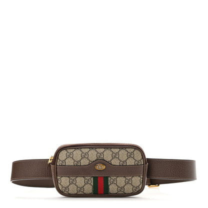 Gucci GG Supreme Monogram Ophidia Belted iPhone Case 95 38 Dark Brown 1 of 13