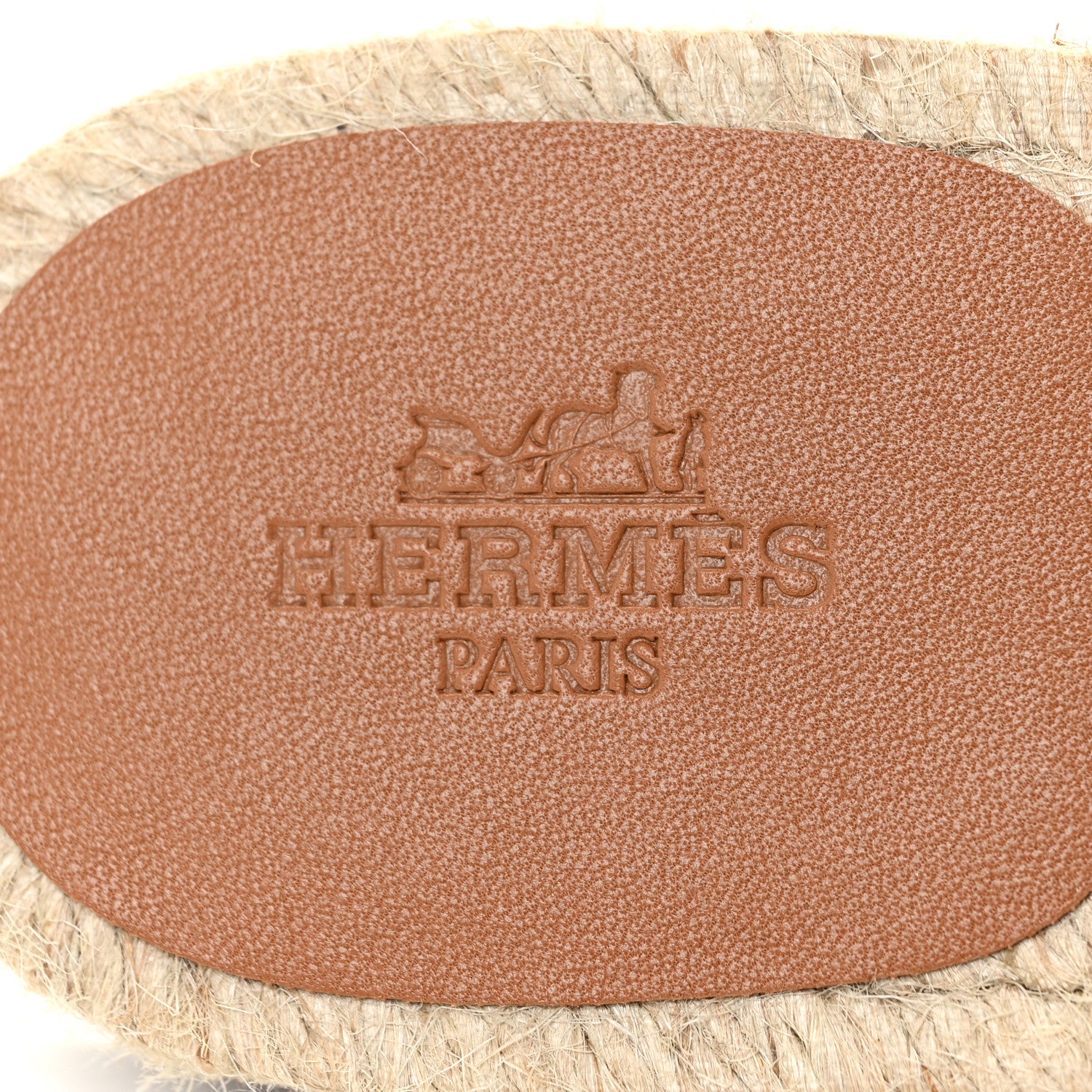 Hermes Nappa Famosa Espadrille Sandals 39 Naturel 10 of 11