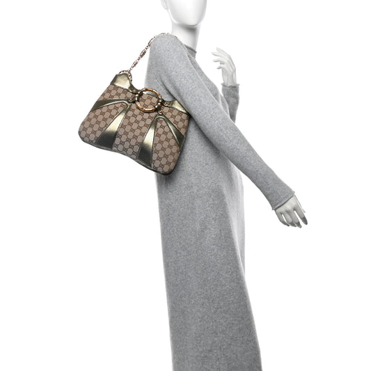Monogram Bamboo Chain Tom Ford Shoulder Bag Metallic
