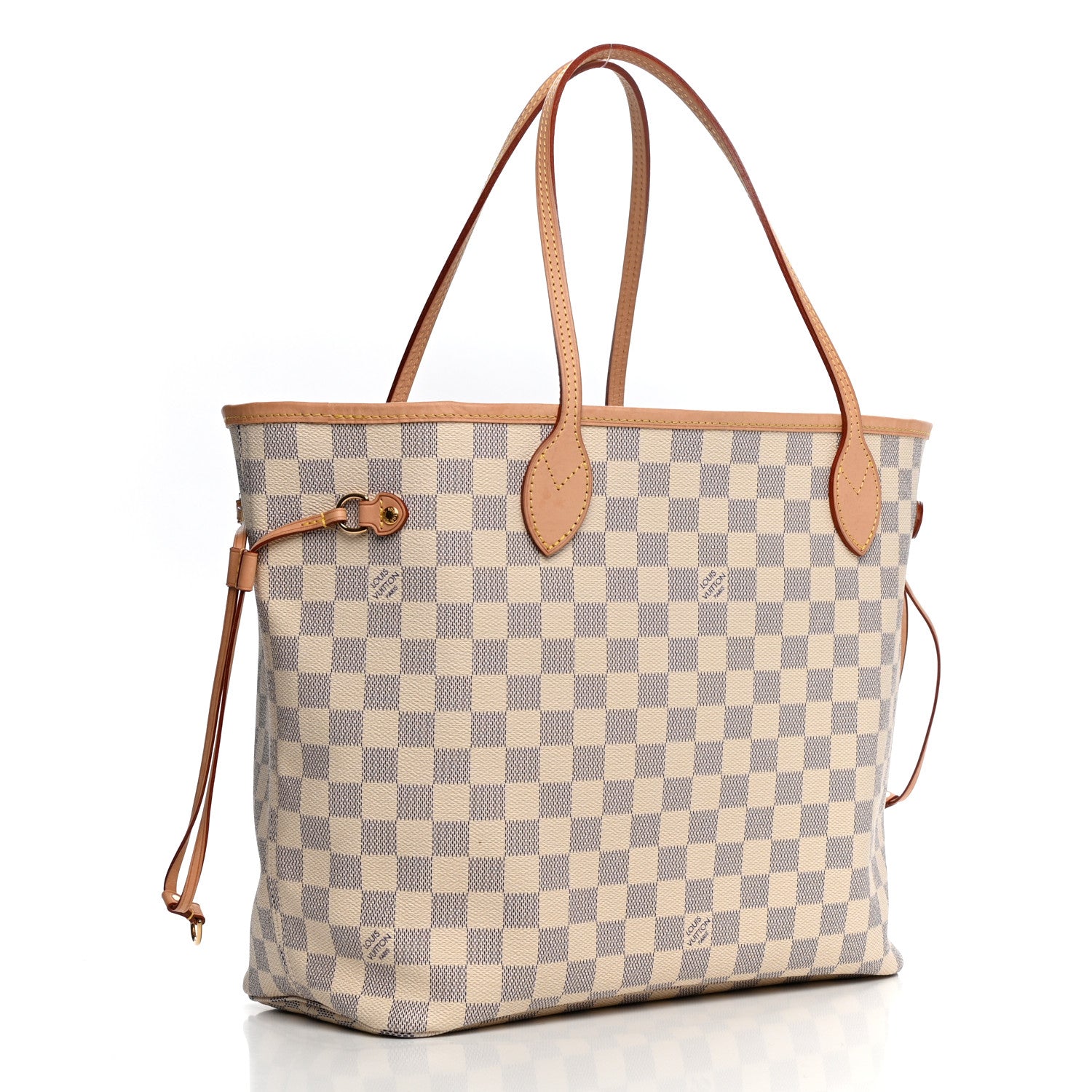 Louis Vuitton Damier Azur Neo Neverfull MM Rose Ballerine 3 of 10
