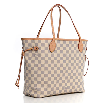 Louis Vuitton Damier Azur Neo Neverfull MM Rose Ballerine 3 of 10