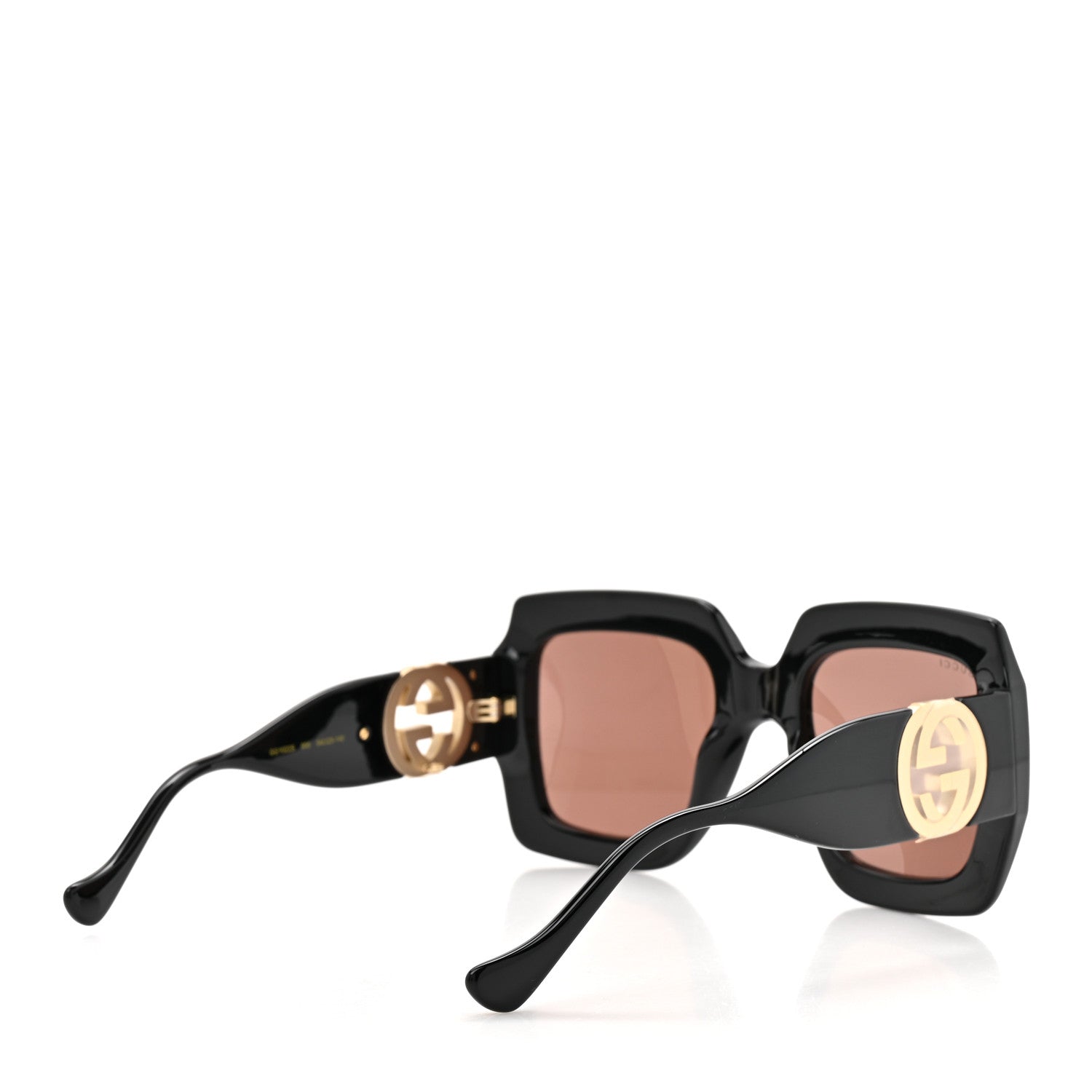 Gucci Acetate Square Frame Chain Sunglasses GG1022S Black 4 of 8