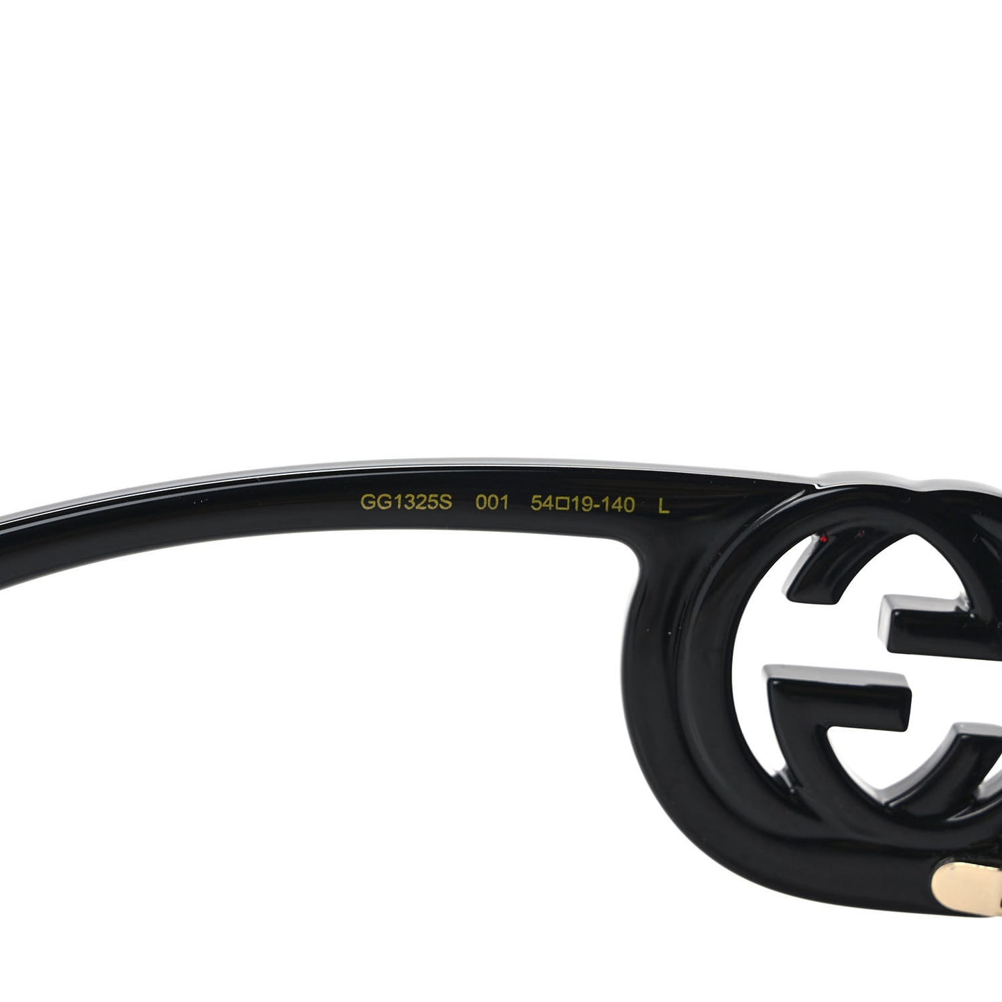 Acetate Chaise Rectangle Frame Sunglasses GG1325S Black