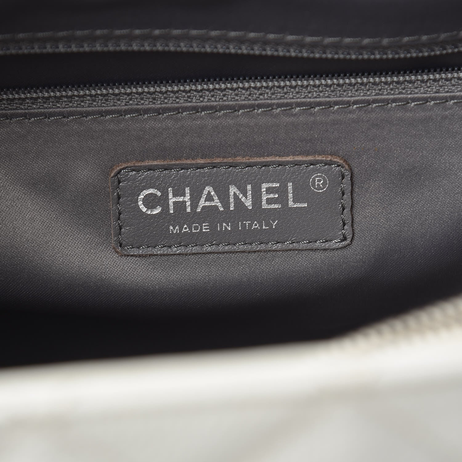 Chanel Caviar Quilted XL Grand Shopping Tote GST White 6 of 12