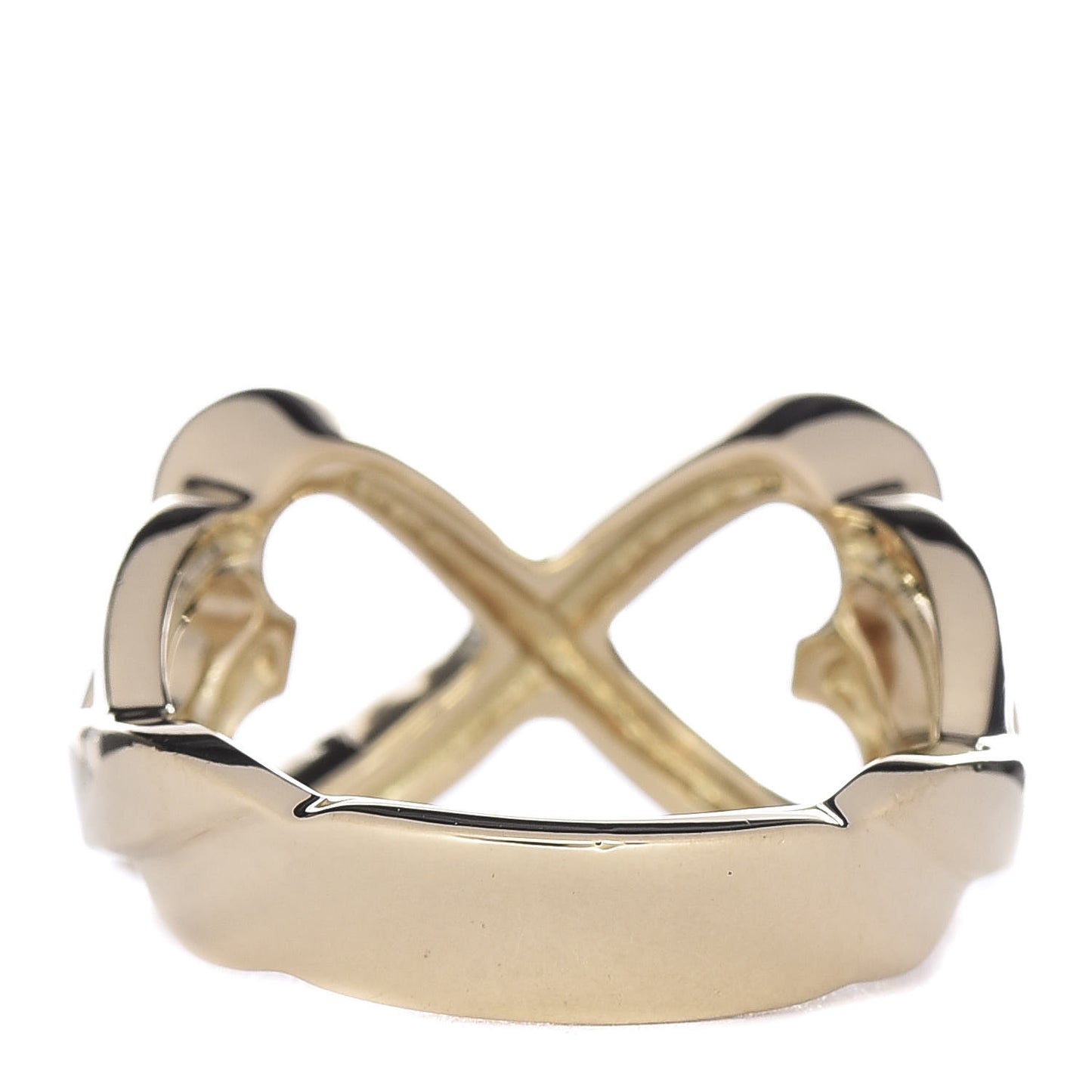 18K Yellow Gold Paloma Picasso Double Loving Heart Ring 52 6