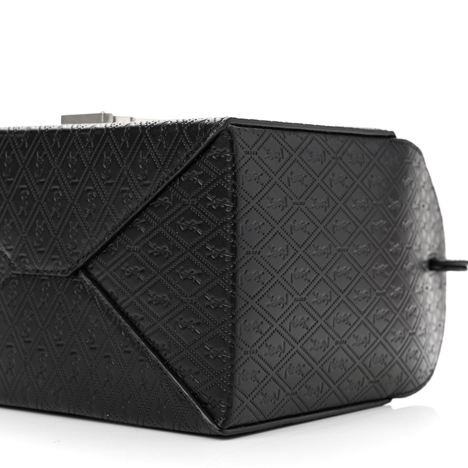 Saint Laurent Calfskin Monogram Take Away Box Black 9 of 9
