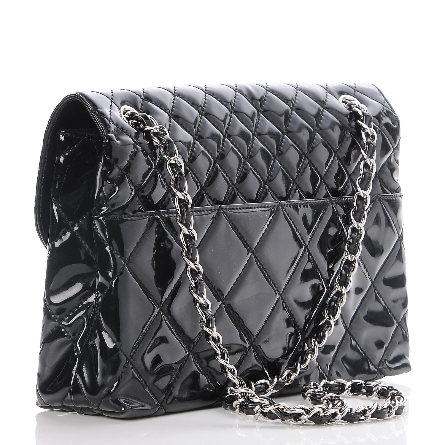 Chanel Vinyl Quilted In the Business Flap Bag Black 3 of 7