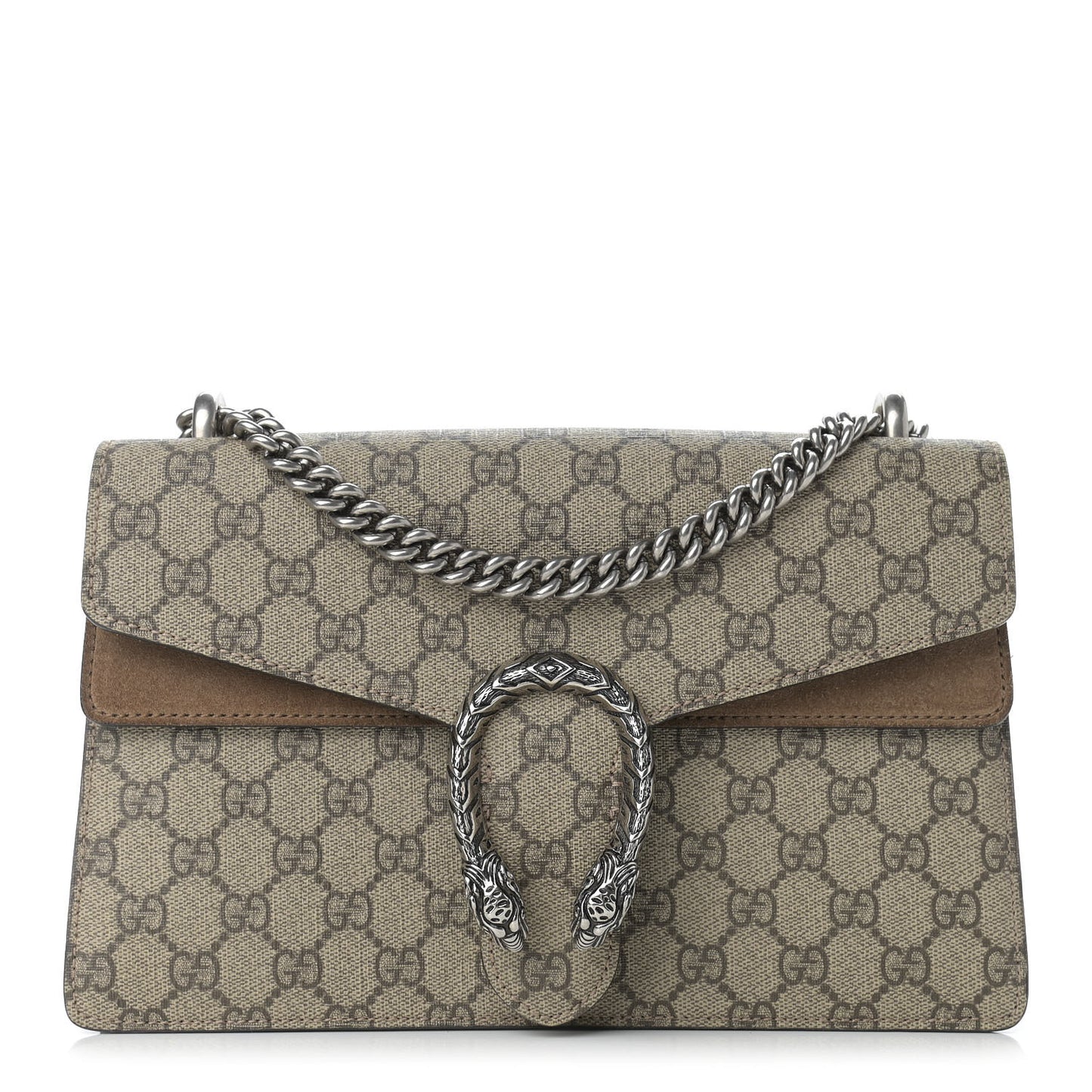 GG Supreme Monogram Small Dionysus Shoulder Bag Taupe