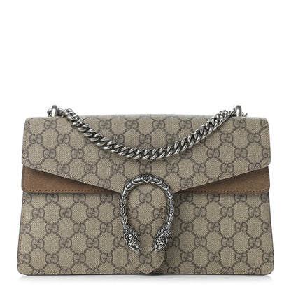 Gucci GG Supreme Monogram Small Dionysus Shoulder Bag Taupe 1 of 12