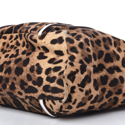 Dolce & Gabbana Canvas Leopard Print Medium Tote White 7 of 9