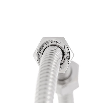Cartier 18K White Gold Ecrou de Cartier Bracelet 18 3 of 4