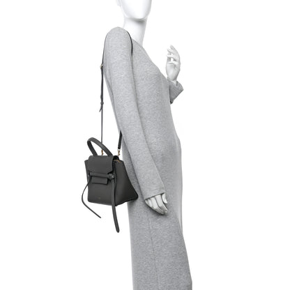 Celine Grained Calfskin Nano Belt Bag Grey 3 of 25