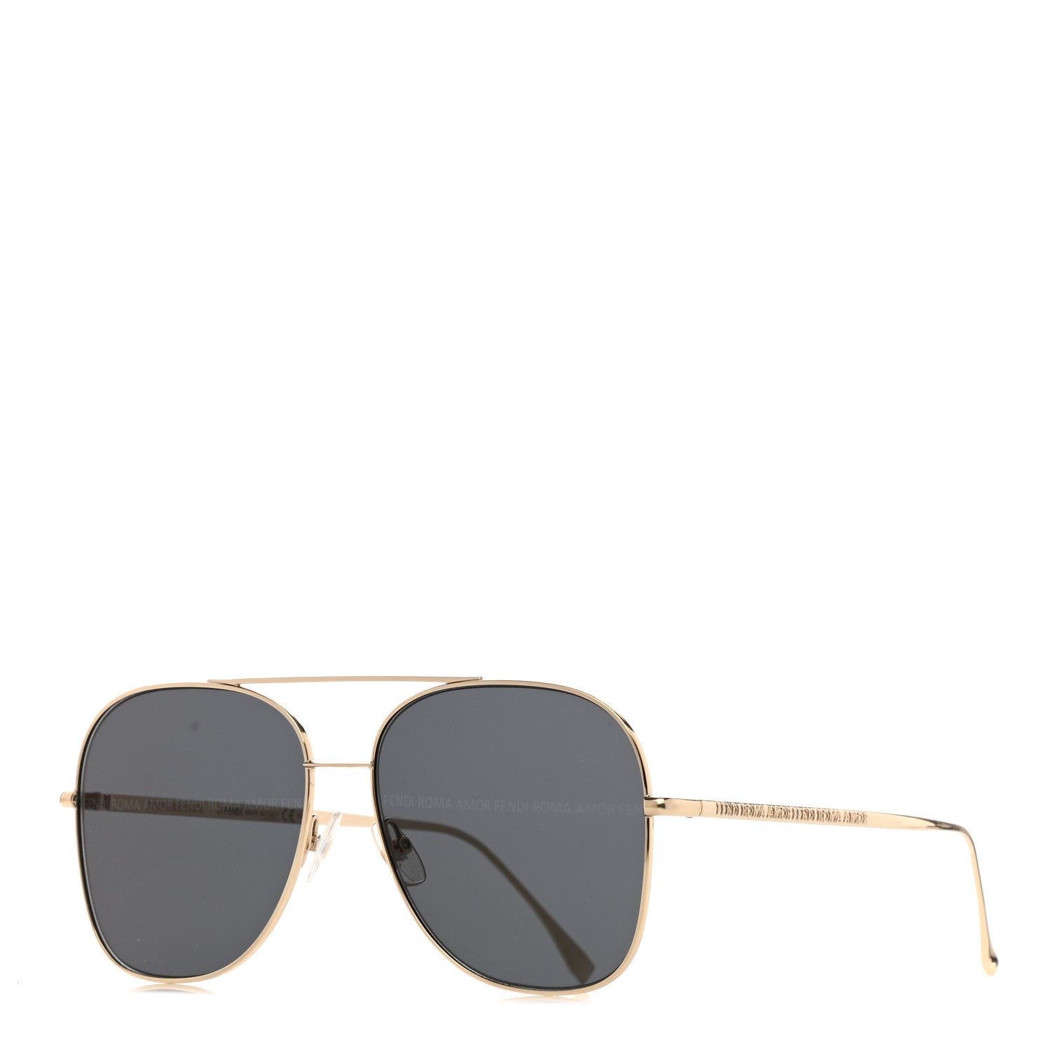 Fendi Metal Aviator Sunglasses FF 0378/G/S Black 1 of 8