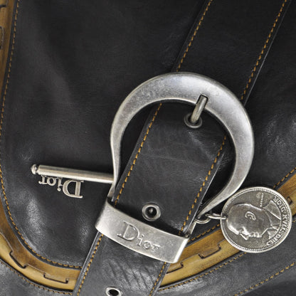 Christian Dior Leather Gaucho Dark Brown 6 of 10