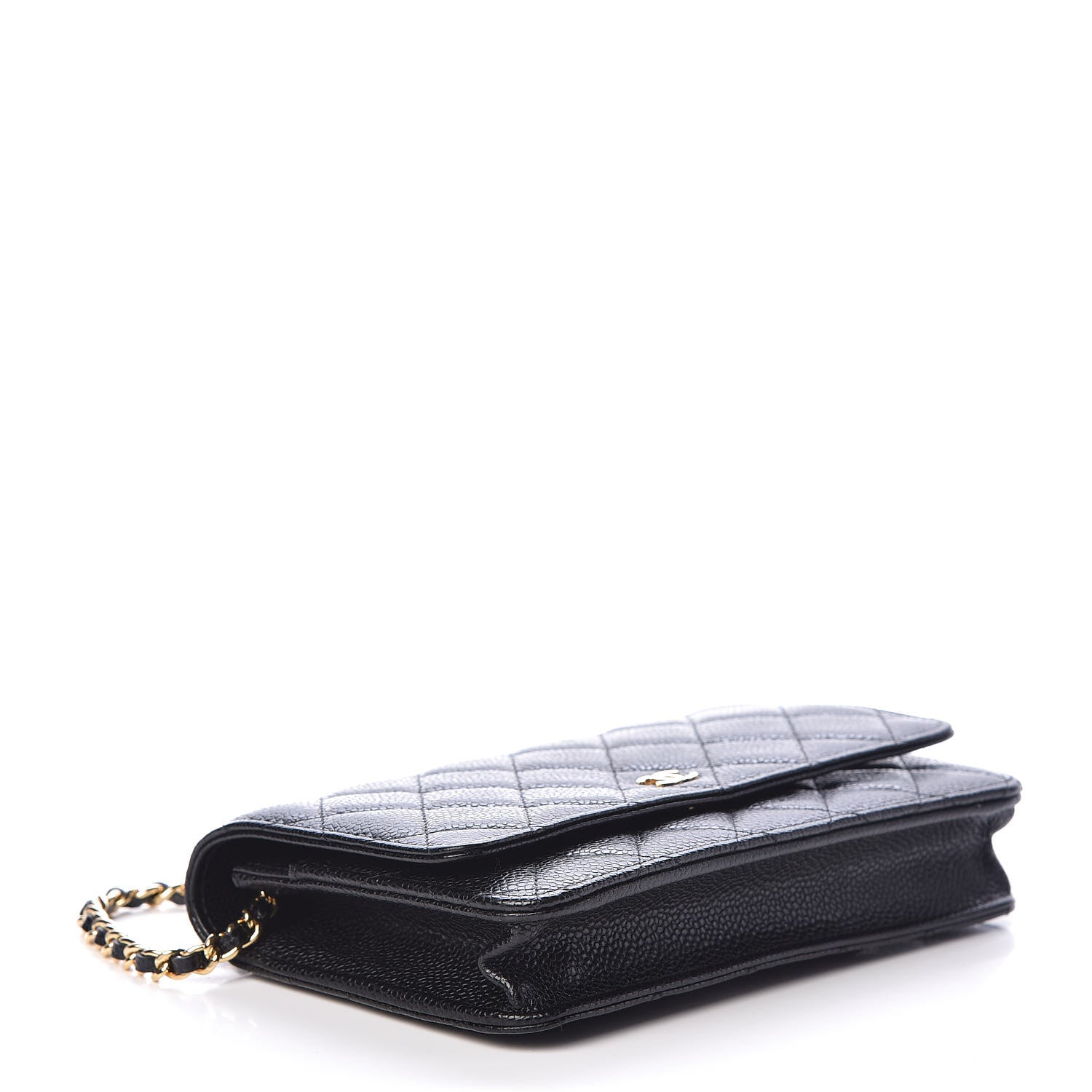 Chanel Caviar Quilted Wallet On Chain WOC Black 4 of 11