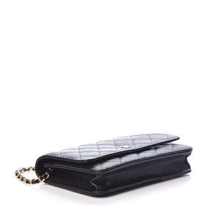 Chanel Caviar Quilted Wallet On Chain WOC Black 4 of 11