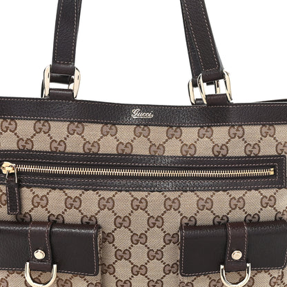 Gucci Monogram Abbey D Ring Tote Dark Brown 8 of 11