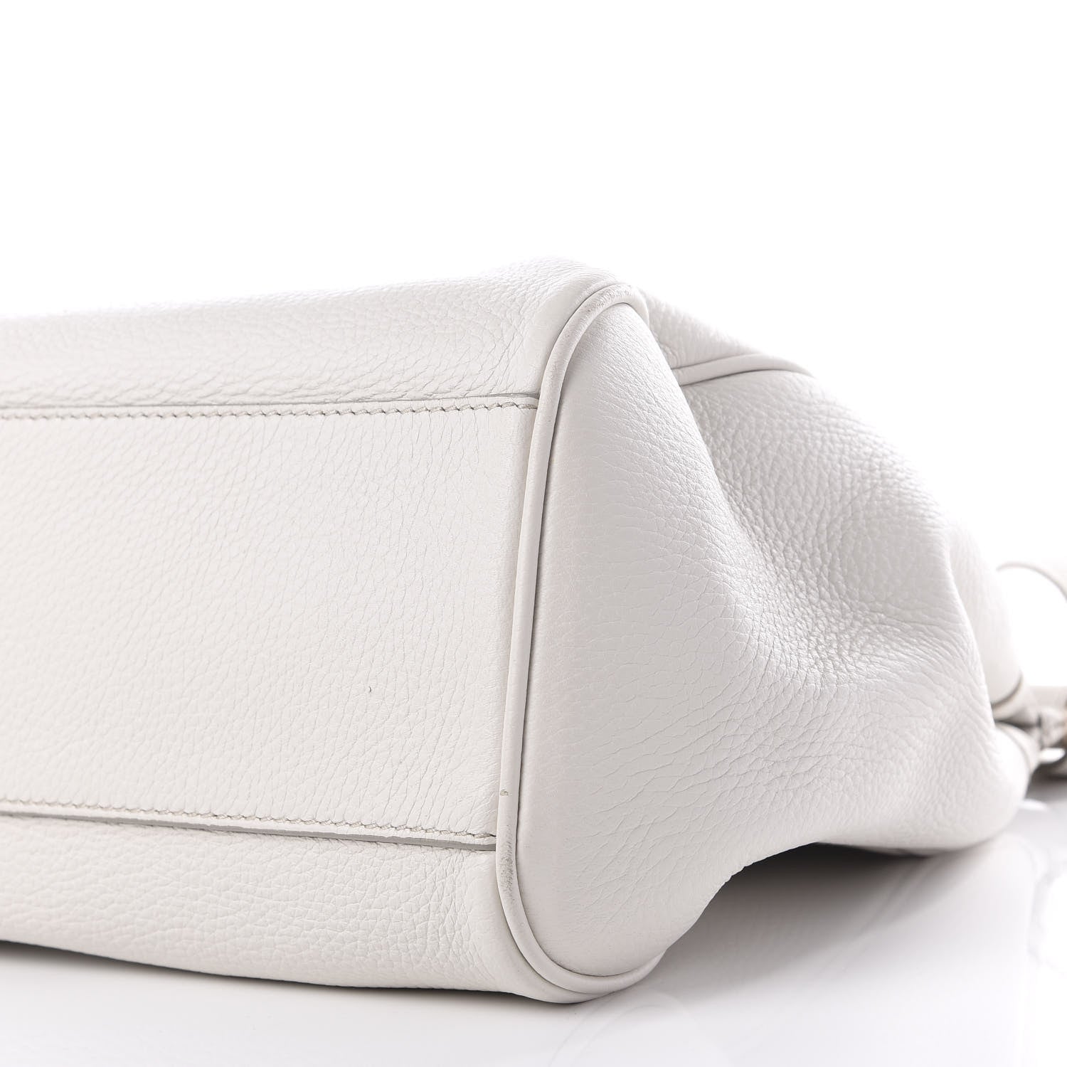 Dolce & Gabbana Calfskin Large Miss Sicily Satchel White 9 of 9