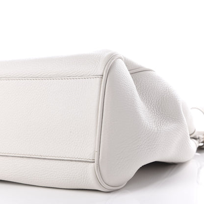 Dolce & Gabbana Calfskin Large Miss Sicily Satchel White 9 of 9