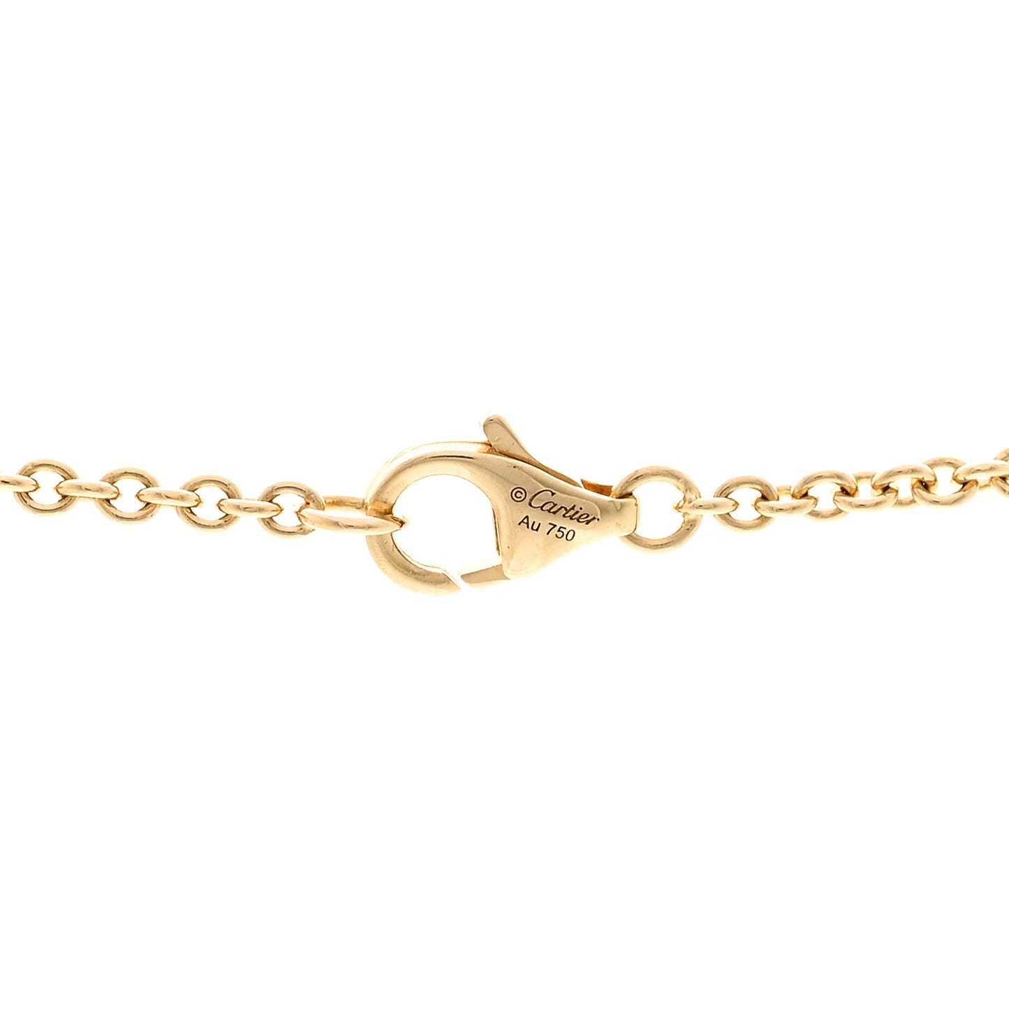 18K Yellow Gold Interlocking LOVE Necklace