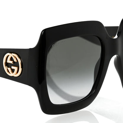Gucci Acetate Square Frame Sunglasses GG0053S Black 7 of 8