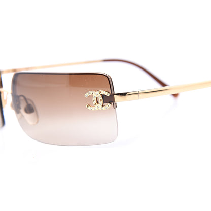 Chanel Crystal CC Logo Sunglasses 4104-B 7 of 8