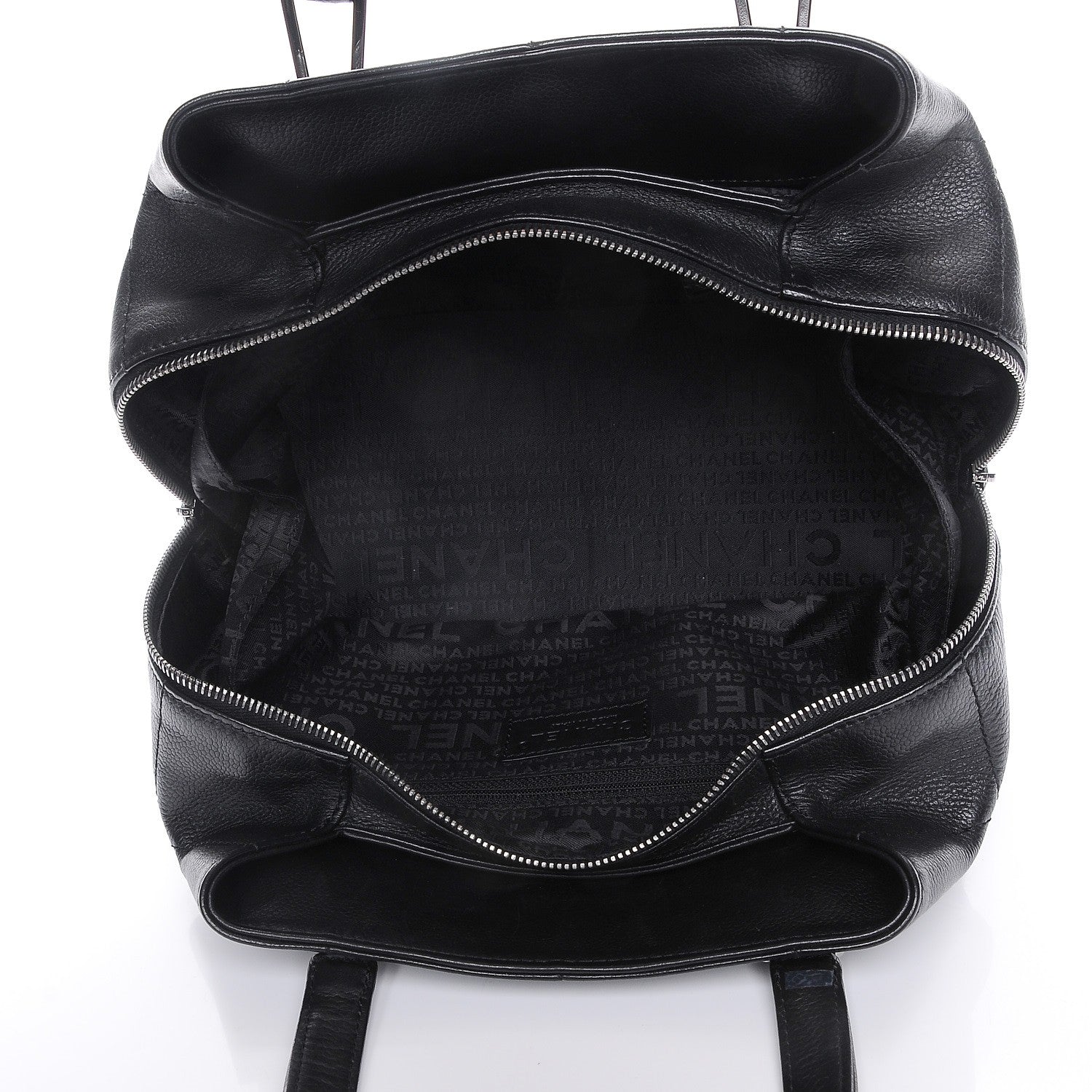 Chanel Caviar Square Stitched Medium Tote Black 5 of 7