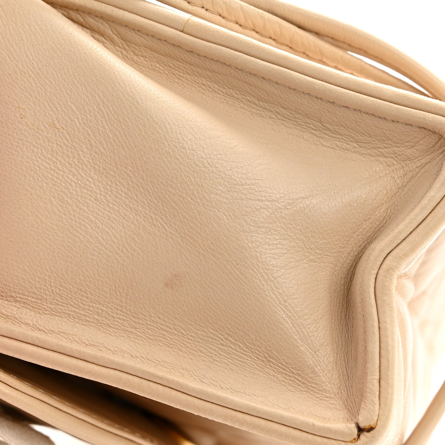 Chanel Lambskin Quilted Mini Camellia Flap Beige 15 of 15