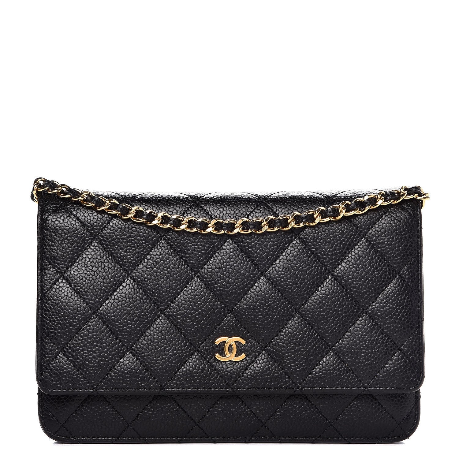 Chanel Caviar Quilted Wallet On Chain WOC Black 1 of 8