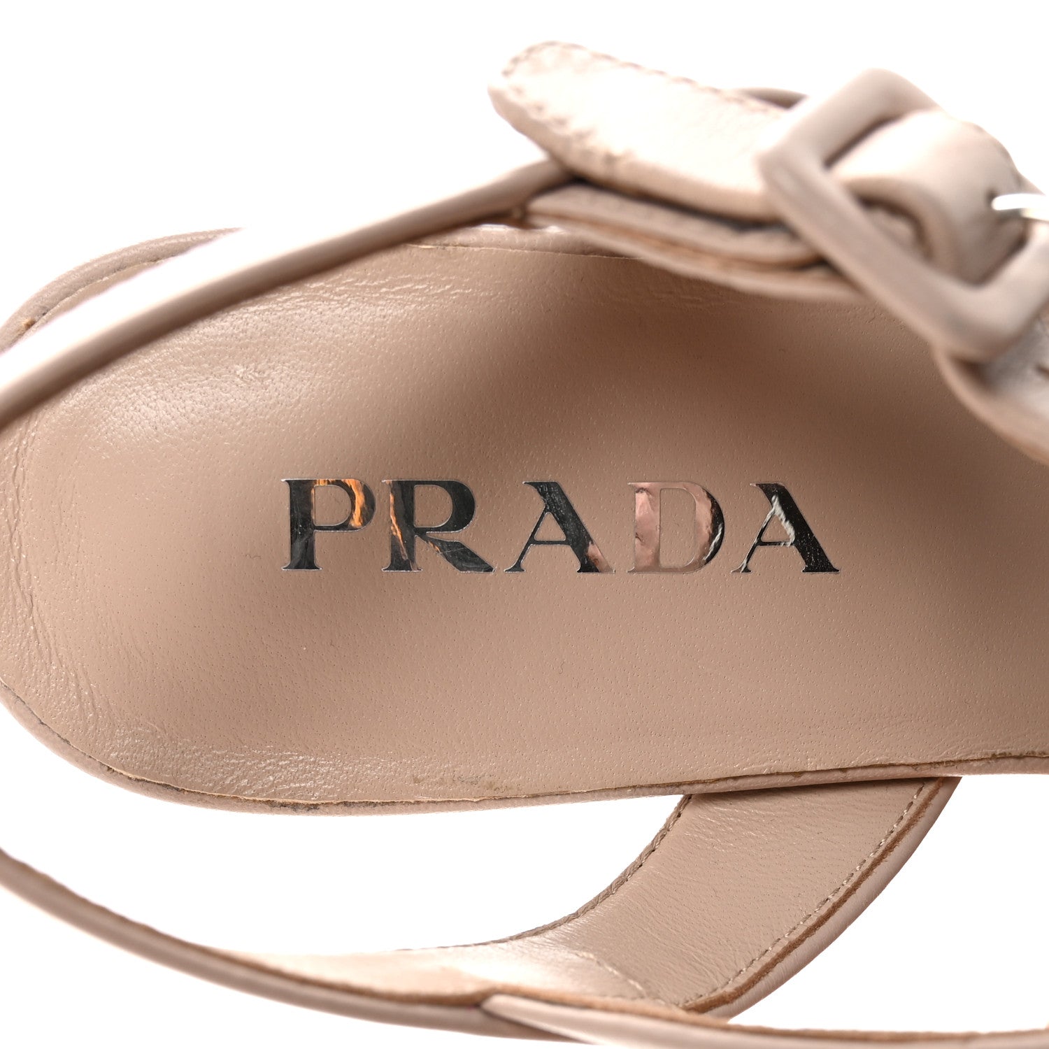 Prada Nappa Logo Quilted Crisscross Platform 20/65mm Sandals 40 Ninfea 15 of 18