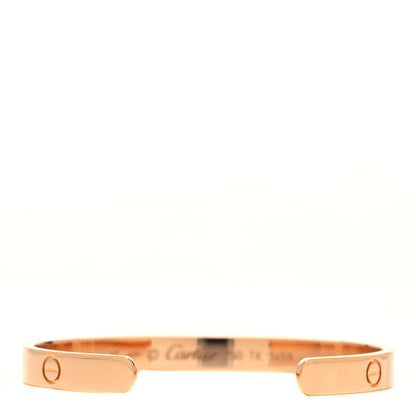 Cartier 18K Pink Gold LOVE Cuff Bracelet 17 3 of 4