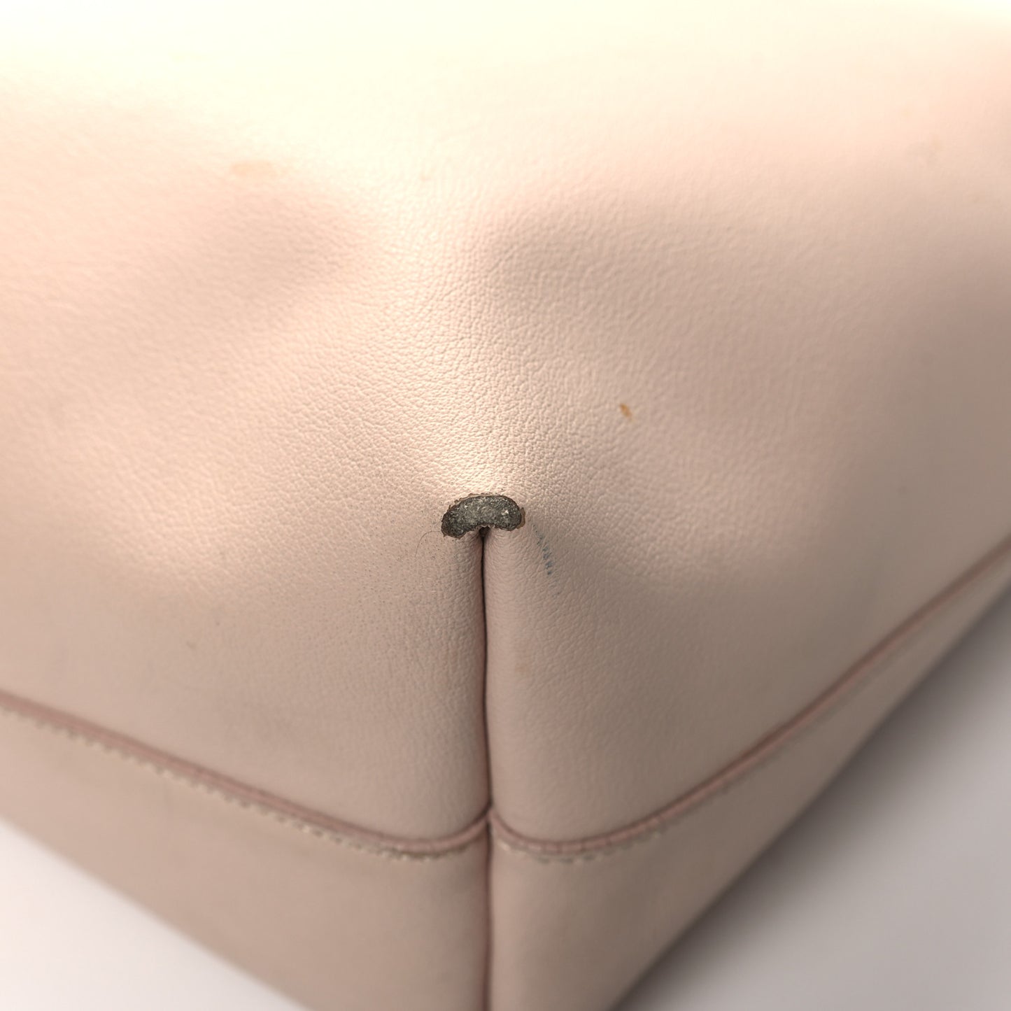 Calfskin Large Shopping Tote Pale Blush