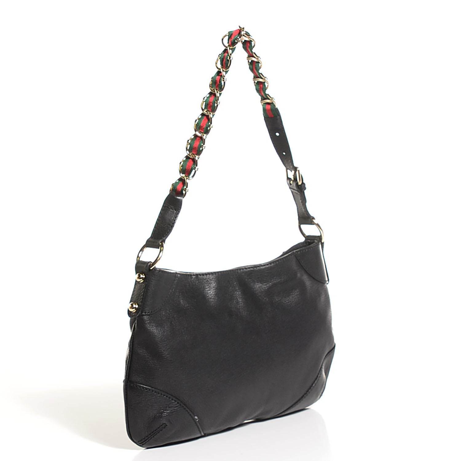 Gucci Leather Small Capri Shoulder Bag Black 3 of 7