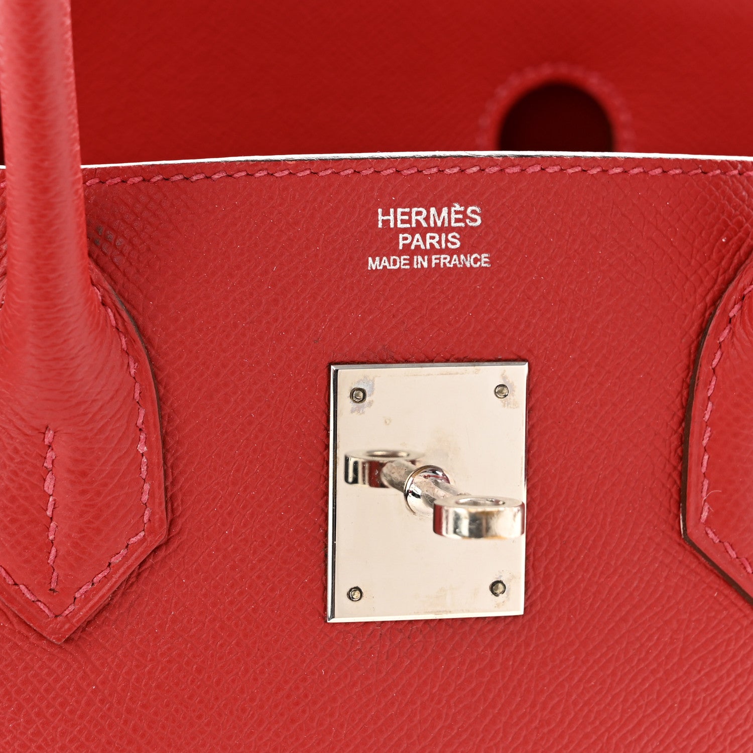Hermes Epsom Birkin 30 Rouge Casaque 6 of 15