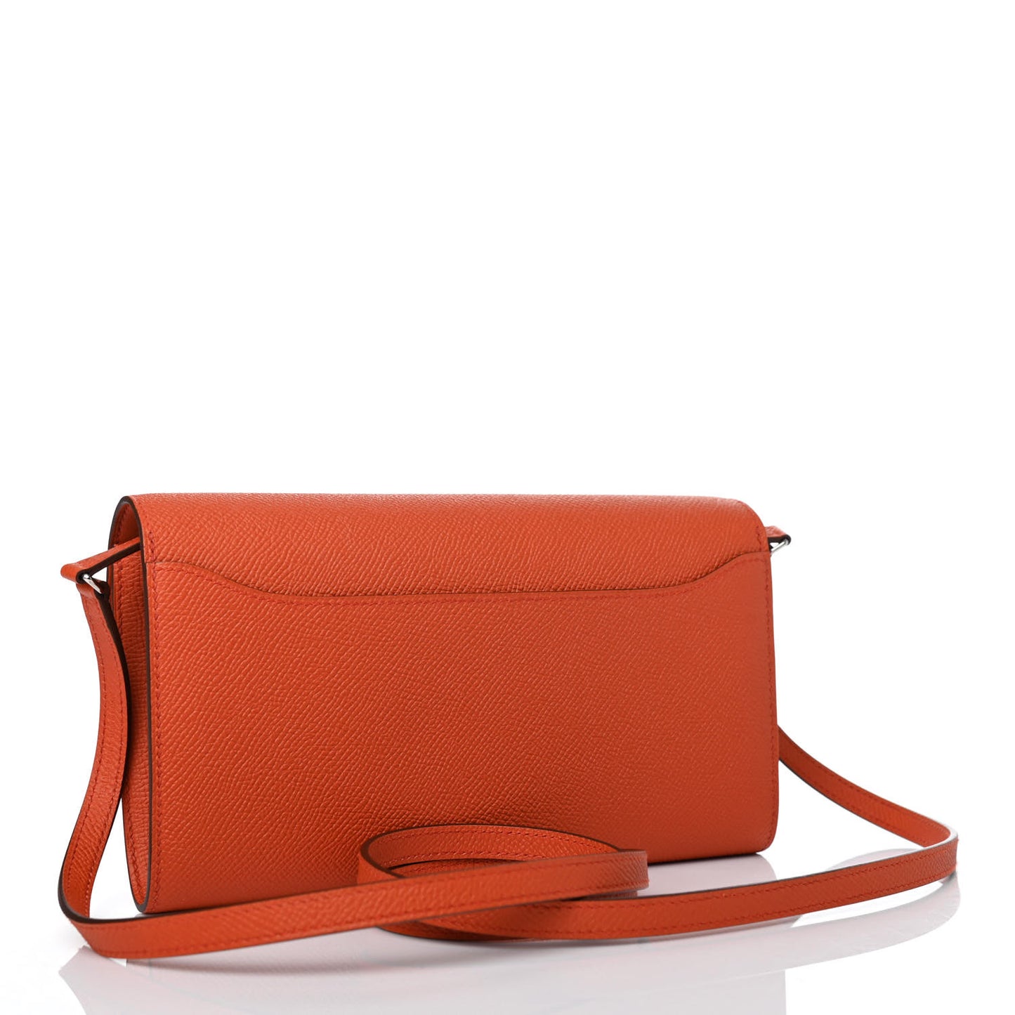 Epsom Enamel Constance Wallet To Go Terre Battue Rose Confetti