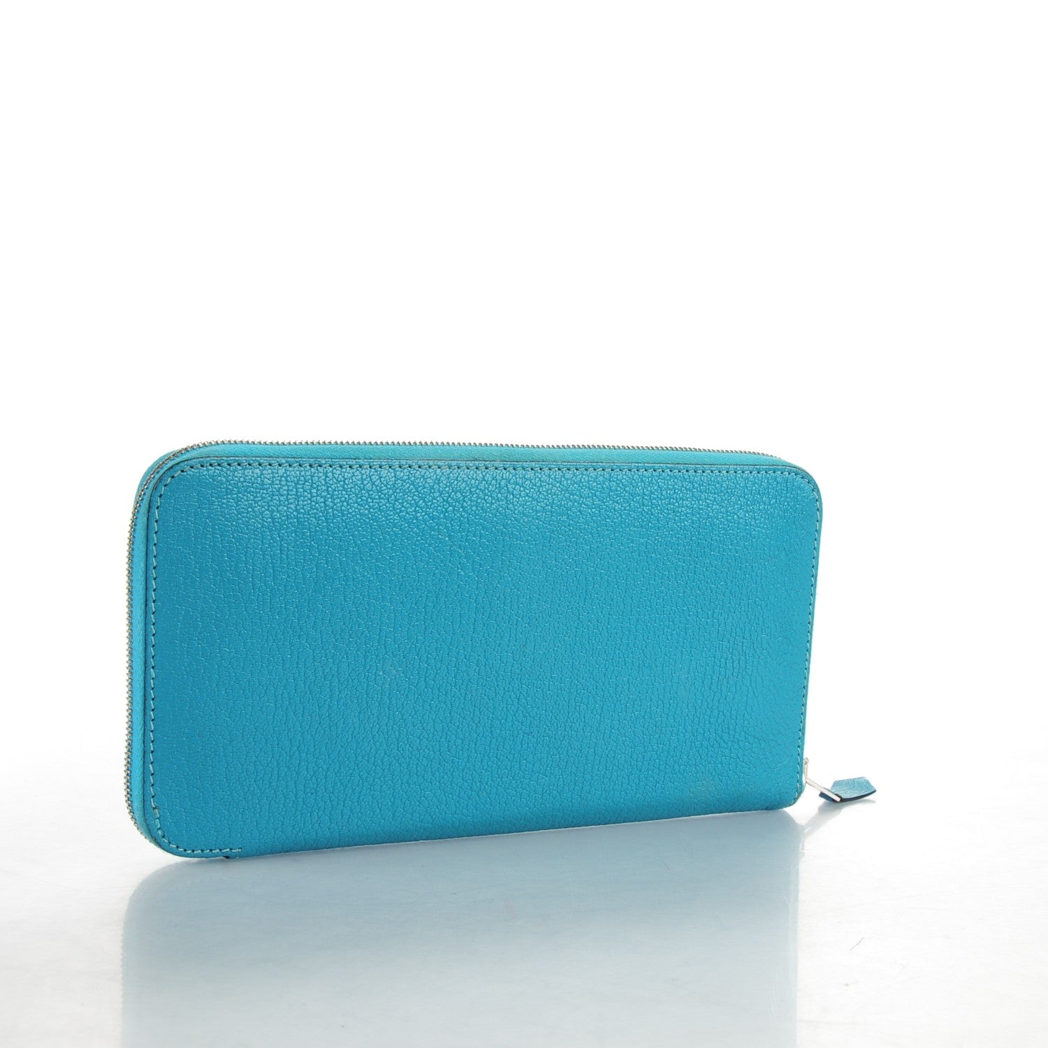 Hermes Chevre Mysore Azap Wallet Turquoise 3 of 7