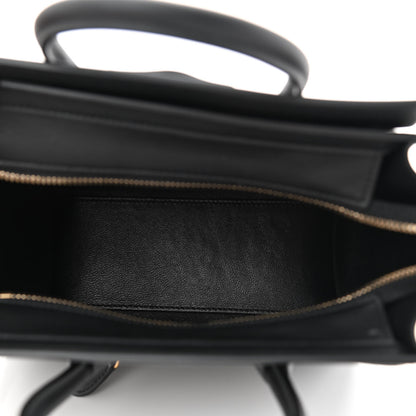 Celine Smooth Calfskin Nano Luggage Black 5 of 12