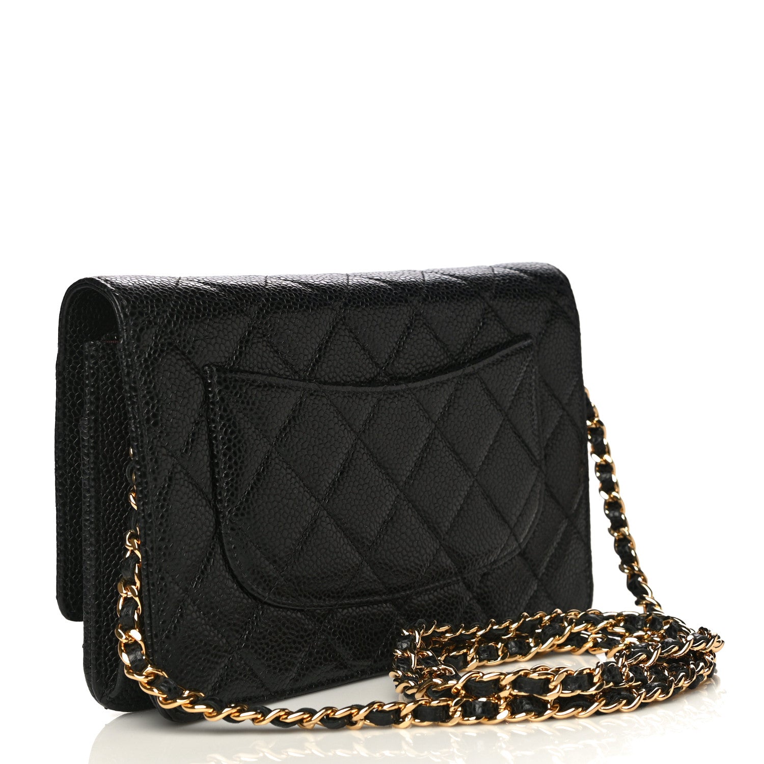 Chanel Caviar Quilted Wallet On Chain WOC Black 2 of 12