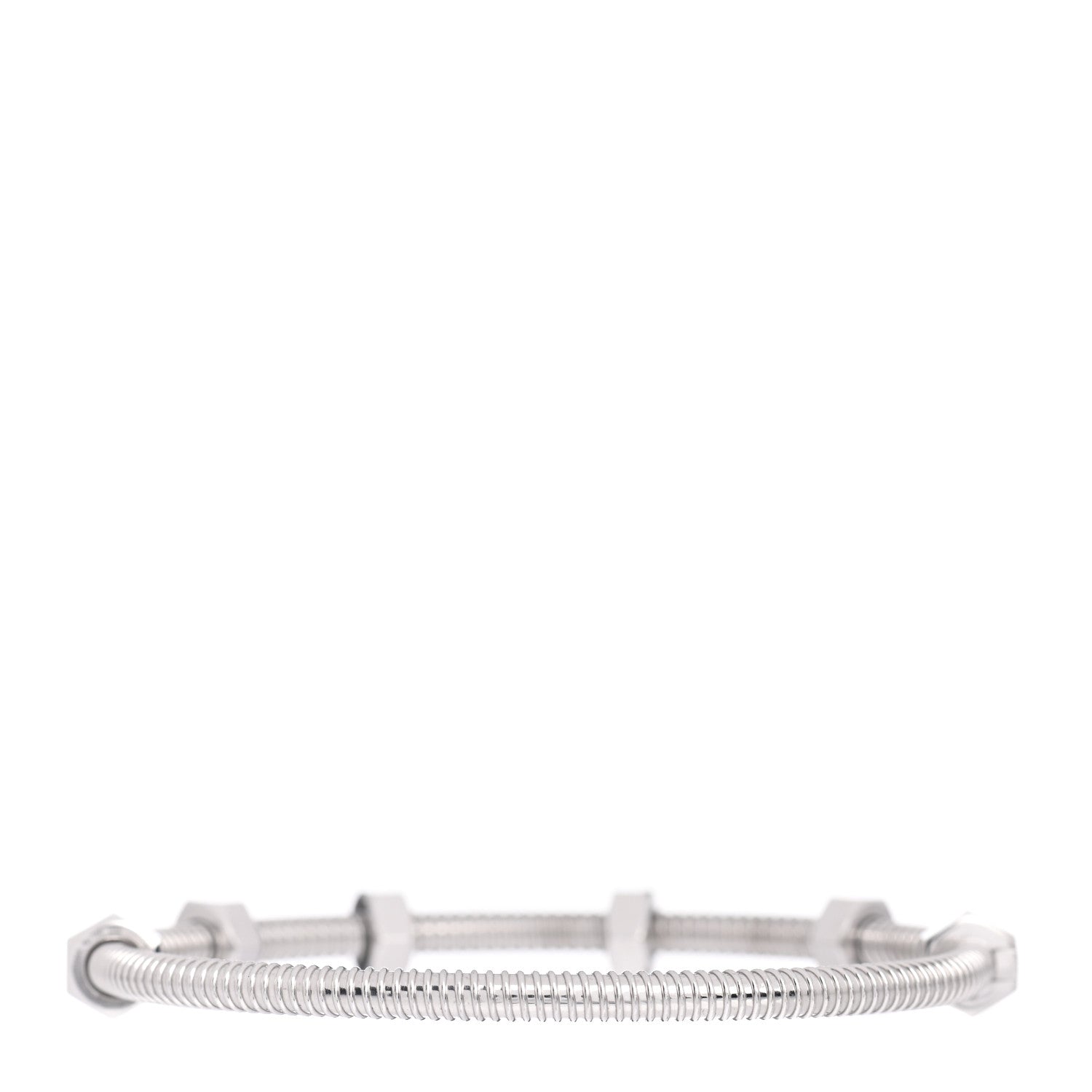 Cartier 18K White Gold Ecrou de Cartier Bracelet 16 3 of 5