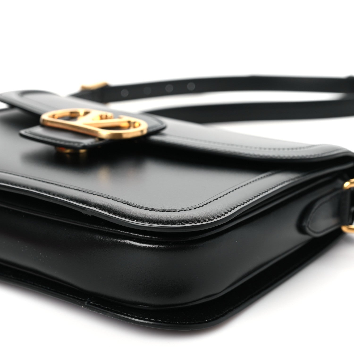Valentino Garavani Smooth Calfskin 9to5 Shoulder Bag Black 9 of 10