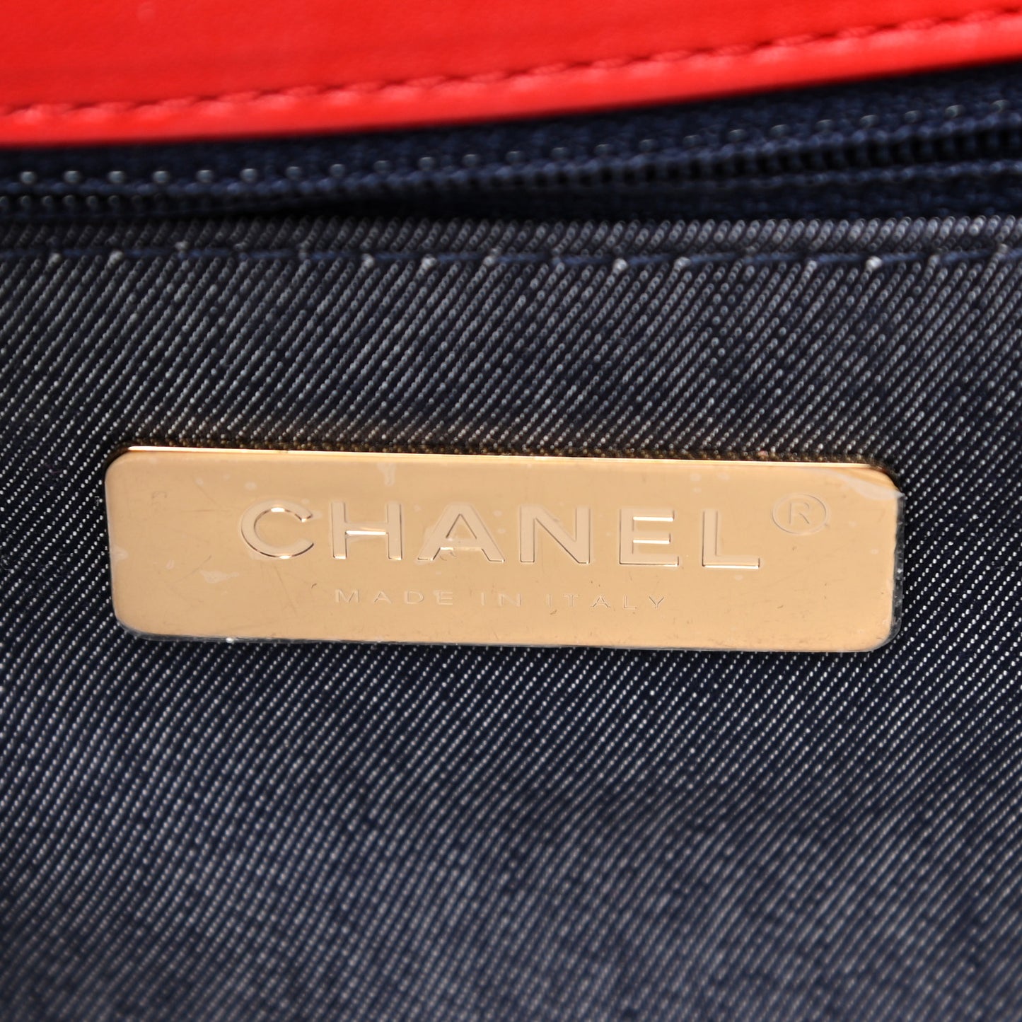Lambskin CC Mania Flap Bag Red
